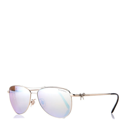 Tiffany Aviator Twist Bow Sunglasses TF 3044 Gold 2 of 10