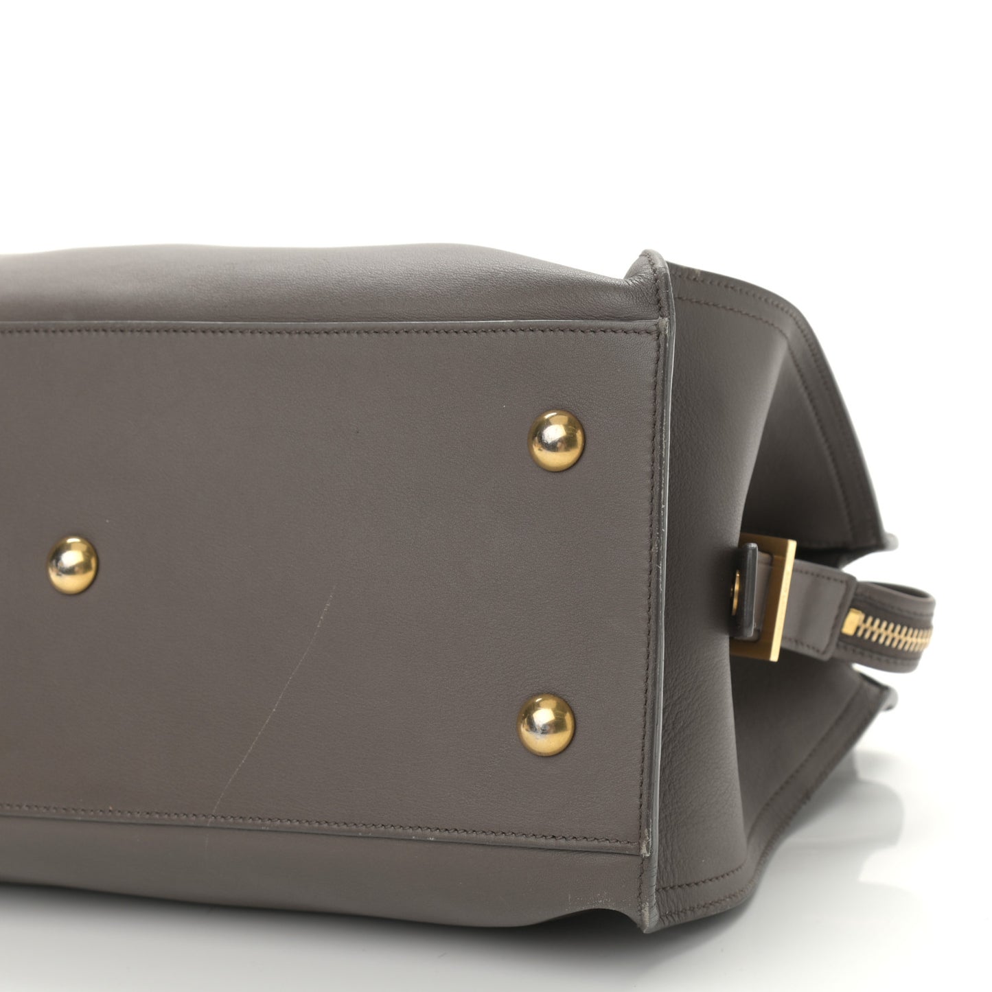 Calfskin Small Classic Y Cabas Gray