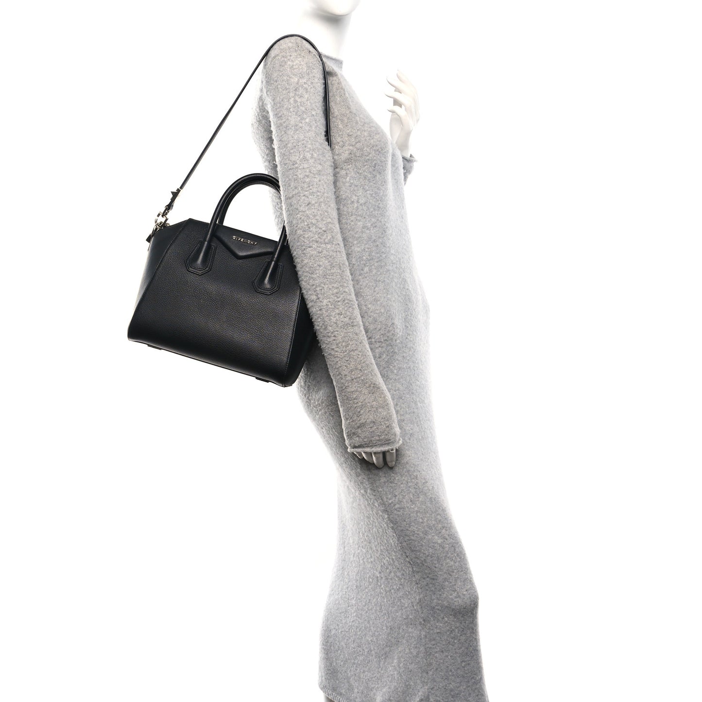 Sugar Goatskin Small Antigona Black