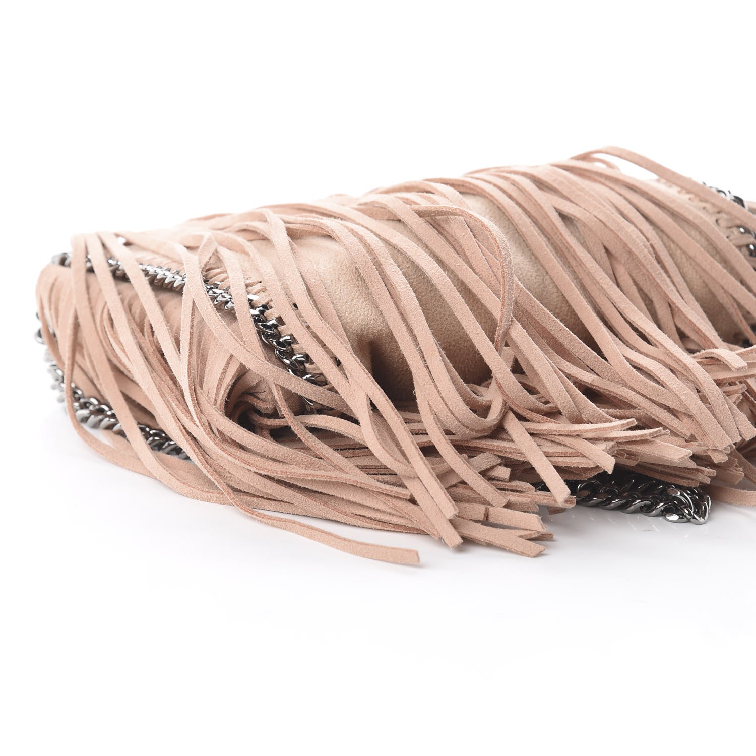 Stella McCartney Shaggy Deer Fringe Tiny Falabella Tote Powder 5 of 8