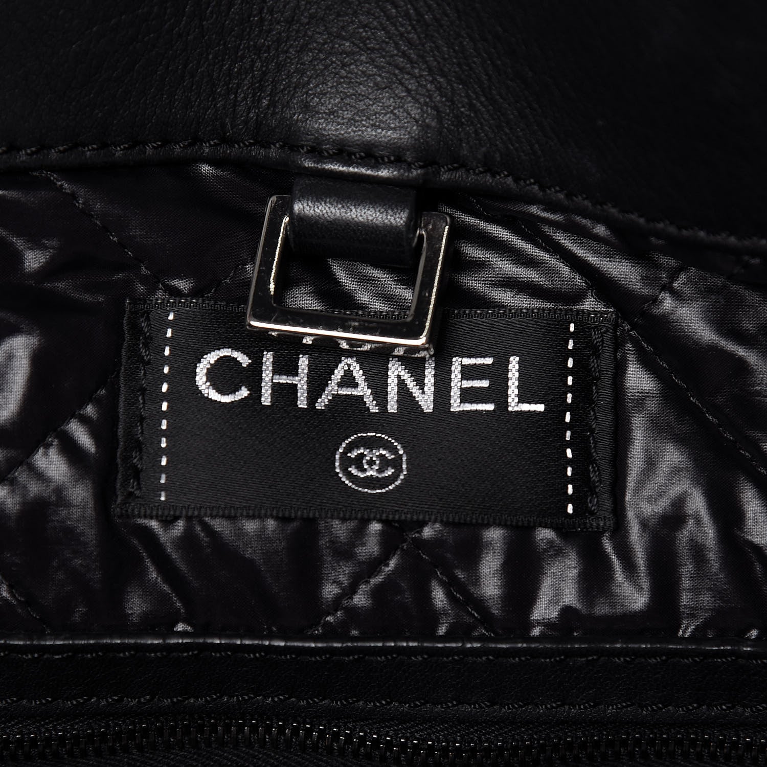 Chanel Terry Cotton CC Beach Tote Towel Set Black 9 of 27