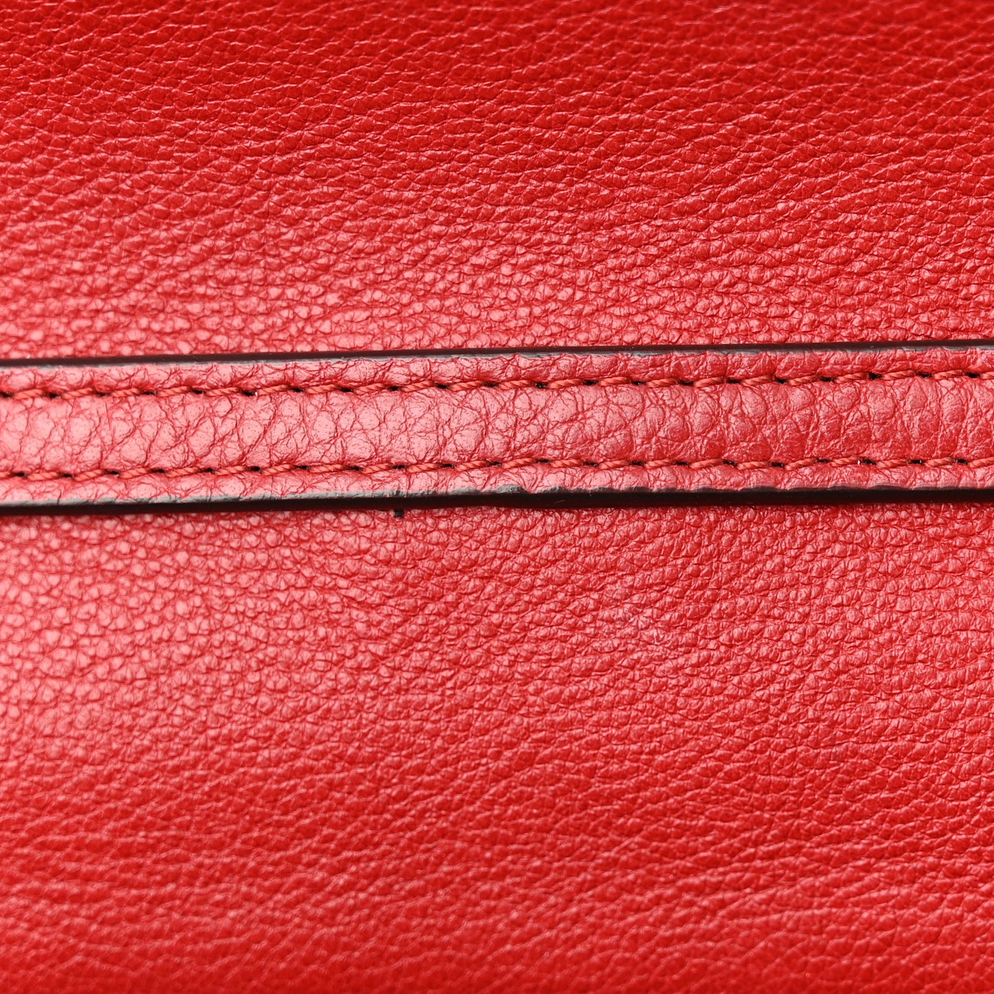 Calfskin Small Nile Bracelet Minaudiere Bag Dahlia Red