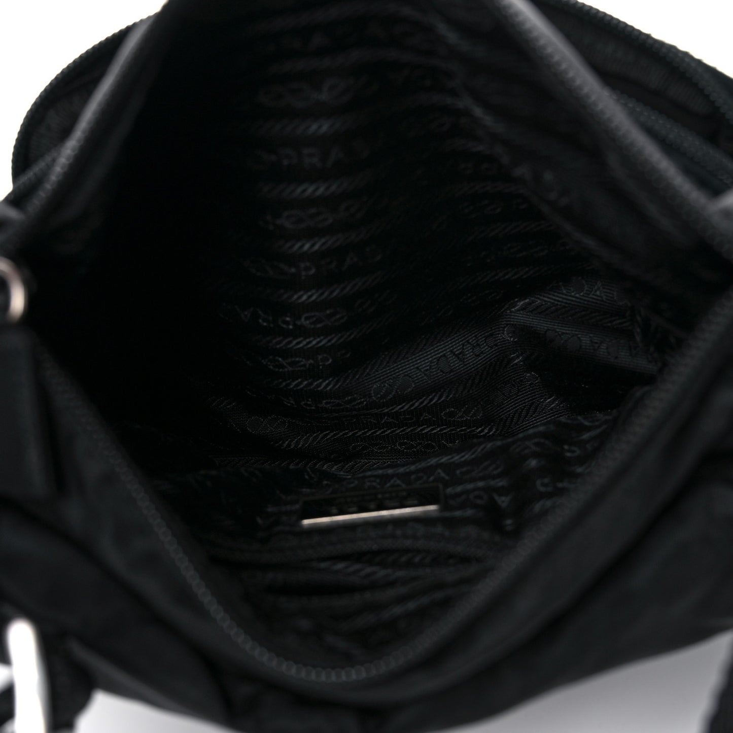Nylon Vela Sport Messenger Bag Black