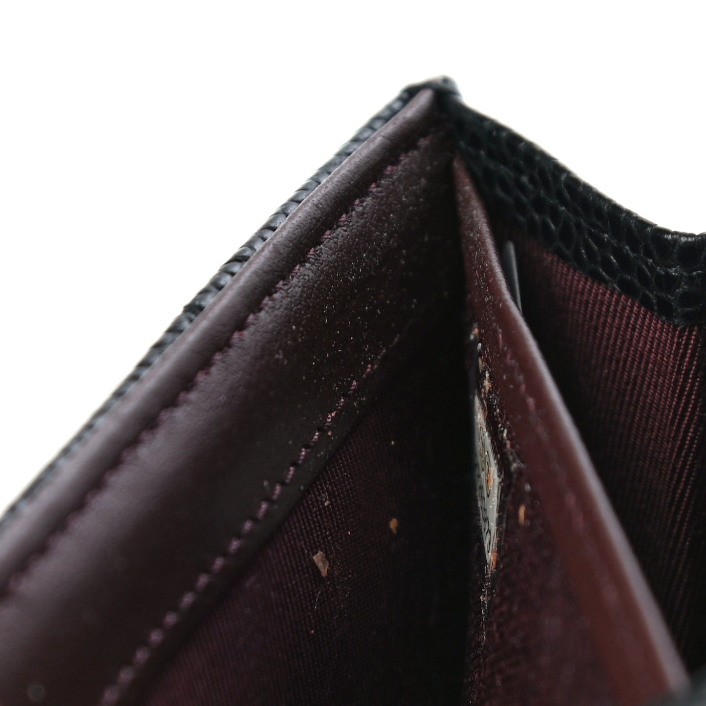 Caviar Quilted Large Gusset Flap Wallet Black