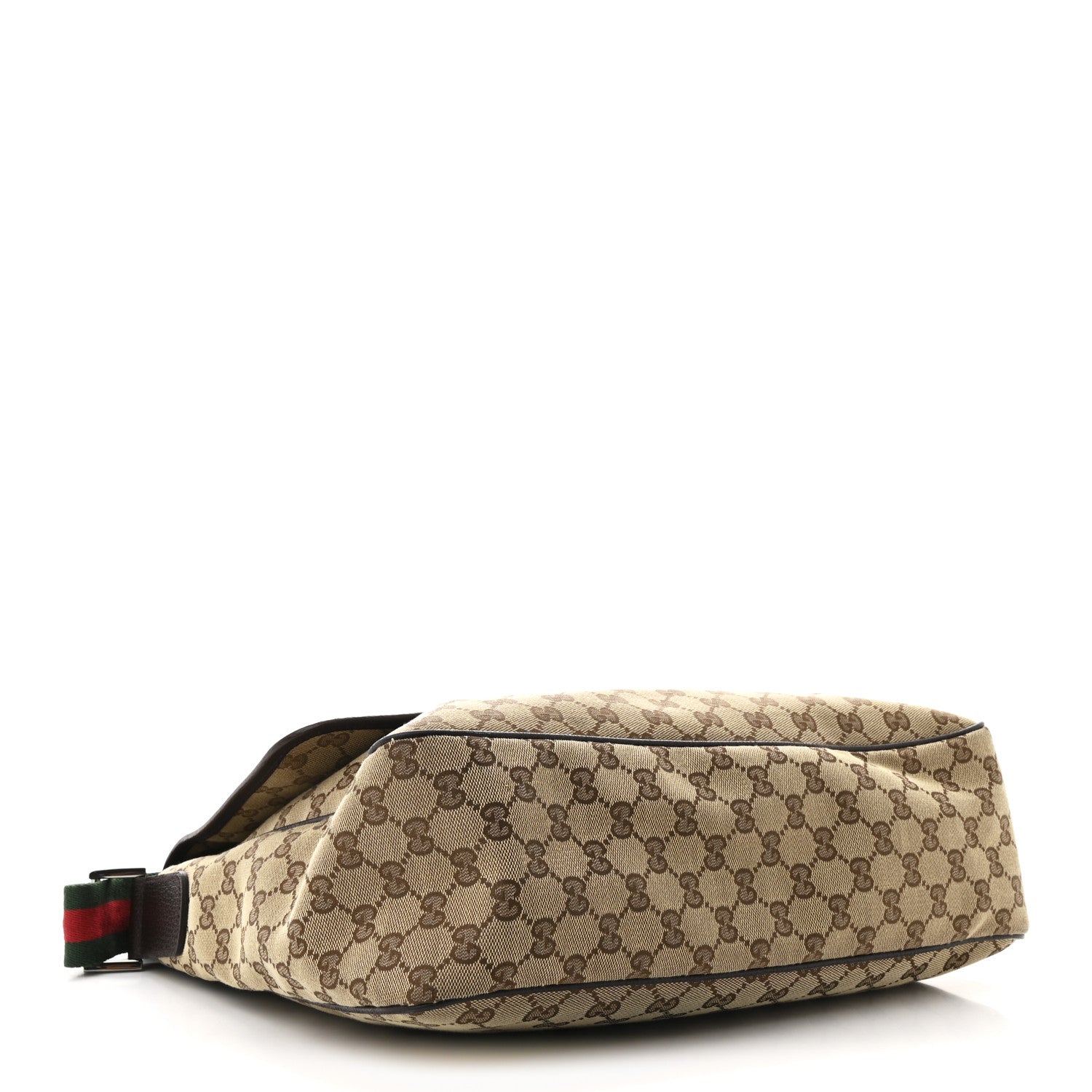 Gucci Monogram Web Medium Flap Messenger Beige Dark Brown 4 of 12