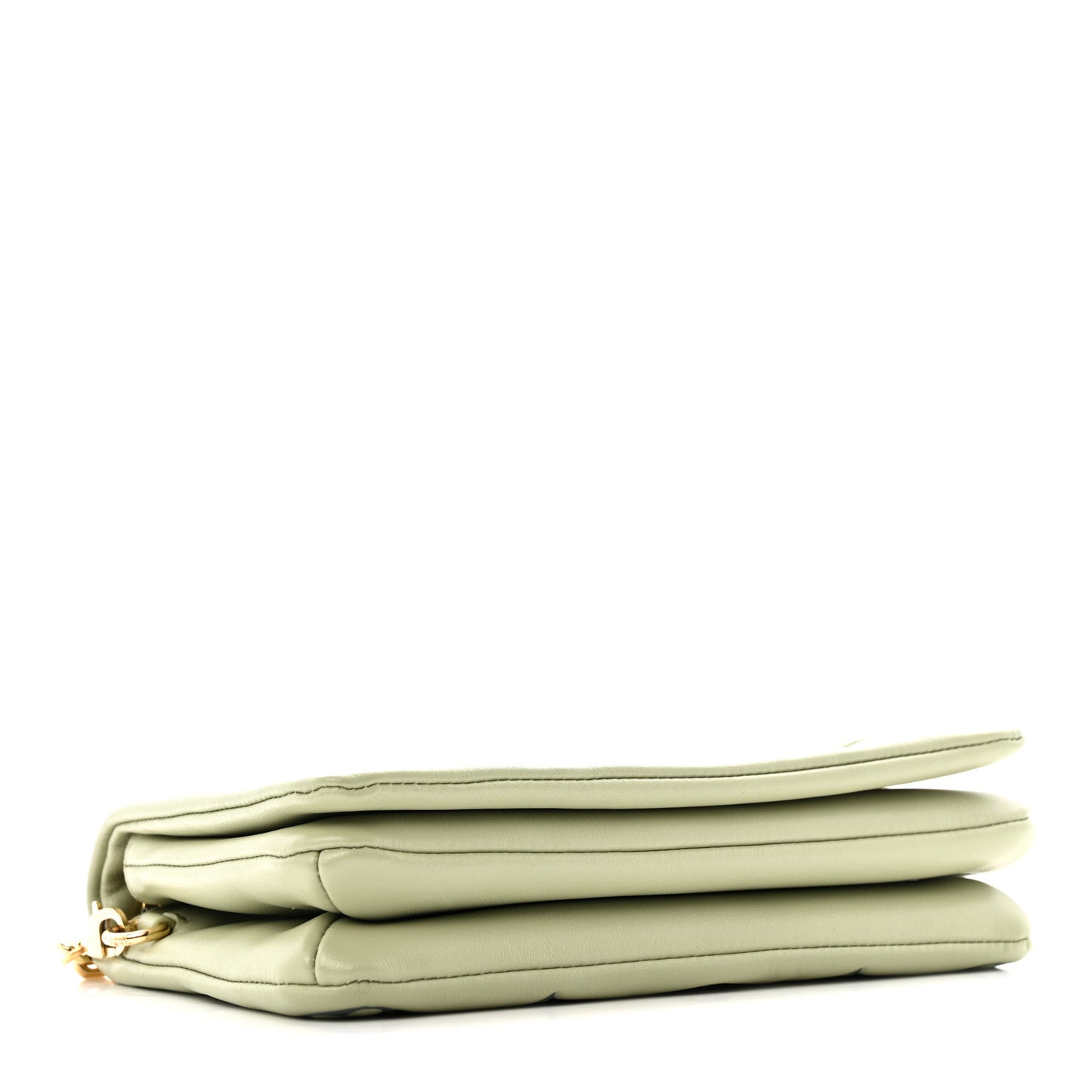 Lambskin Embossed Monogram Pochette Coussin Green