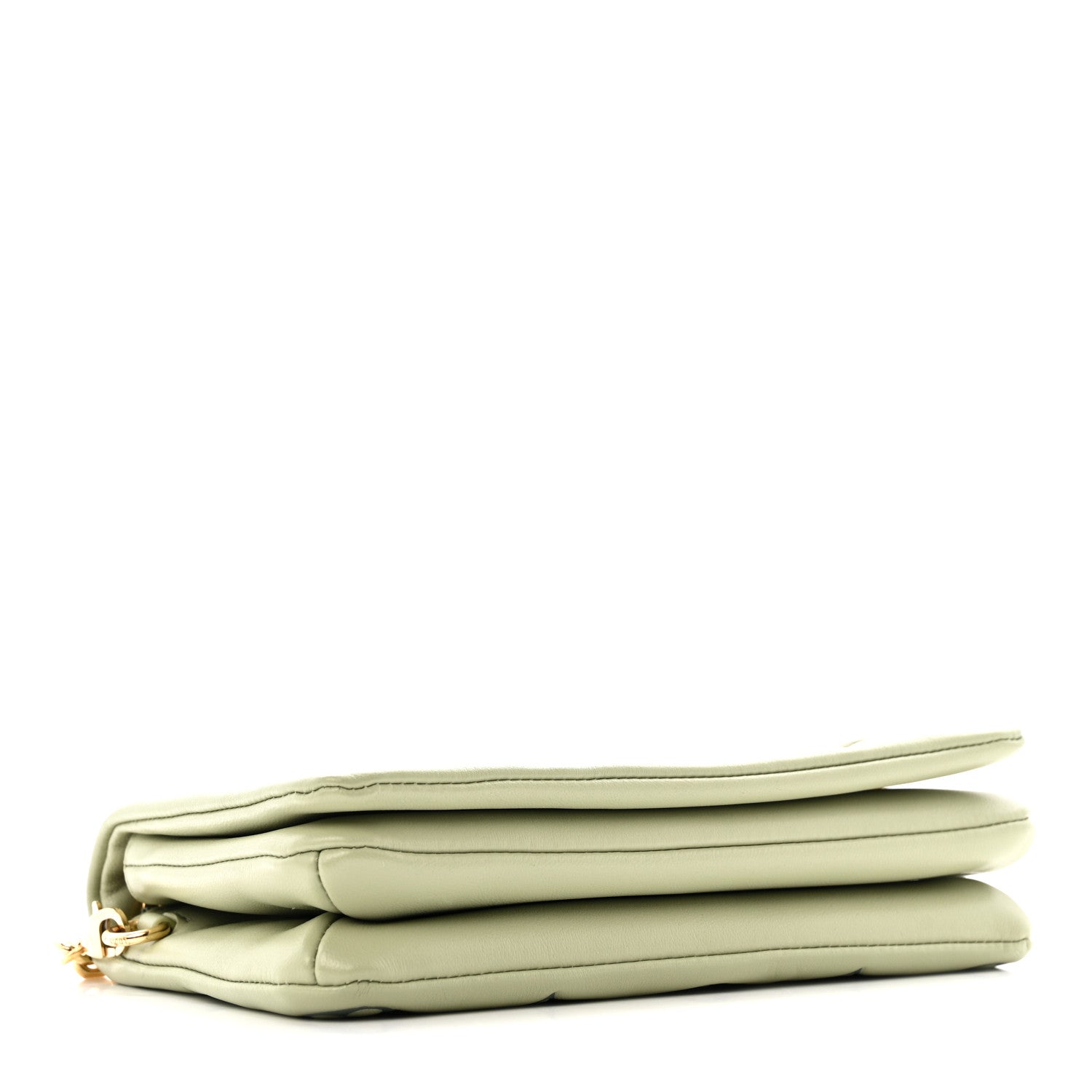 Louis Vuitton Lambskin Embossed Monogram Pochette Coussin Green 3 of 10
