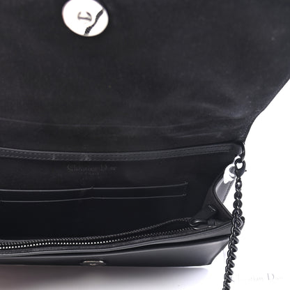 Christian Dior Ultra Matte Calfskin Diorama Wallet on Chain Pouch Black 5 of 8