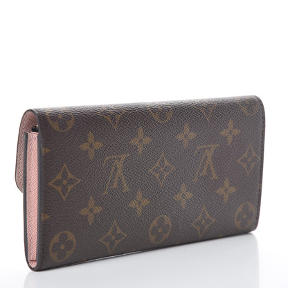 Louis Vuitton Monogram Emilie Wallet Rose Ballerine 3 of 8