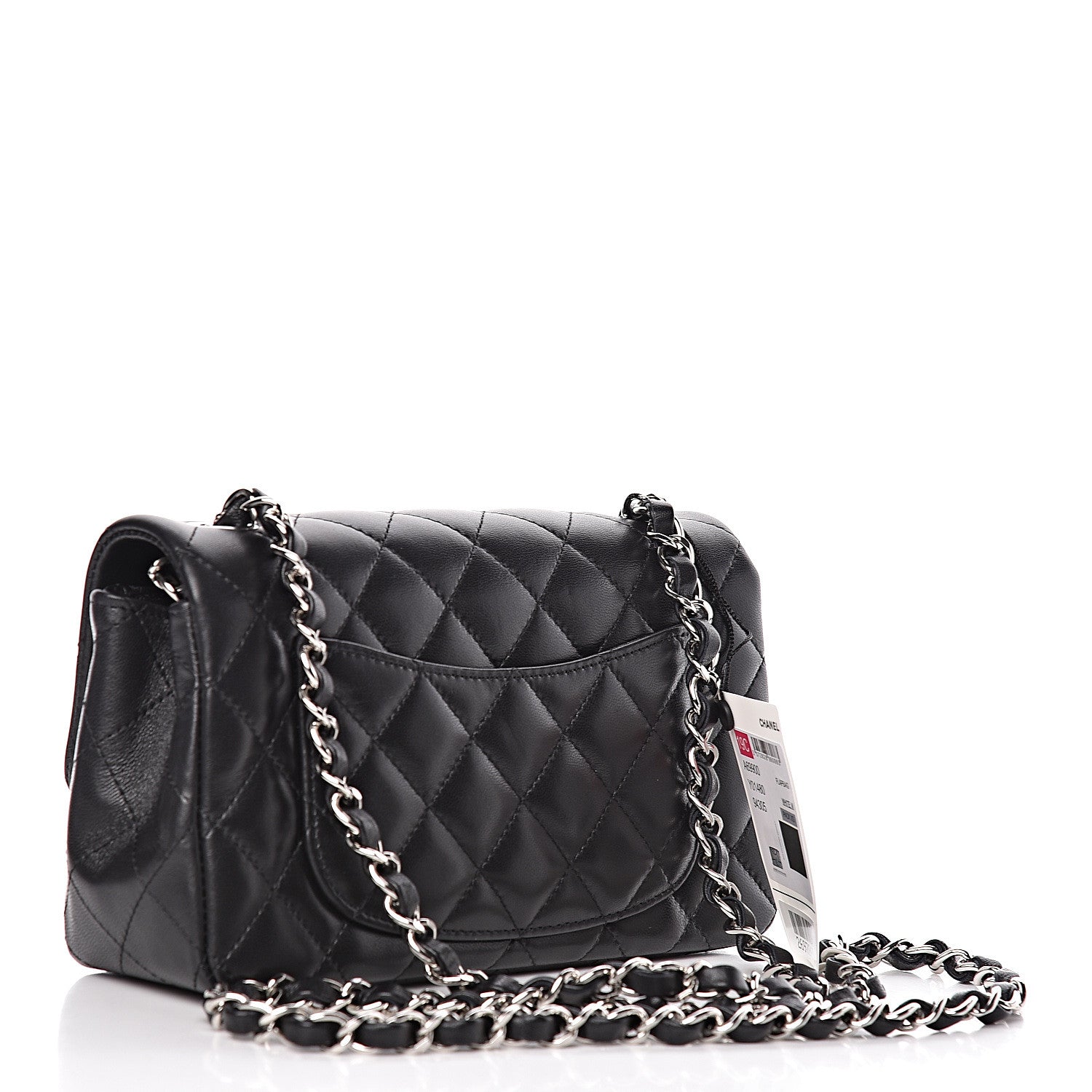 Chanel Lambskin Quilted Mini Rectangular Flap Black 3 of 11