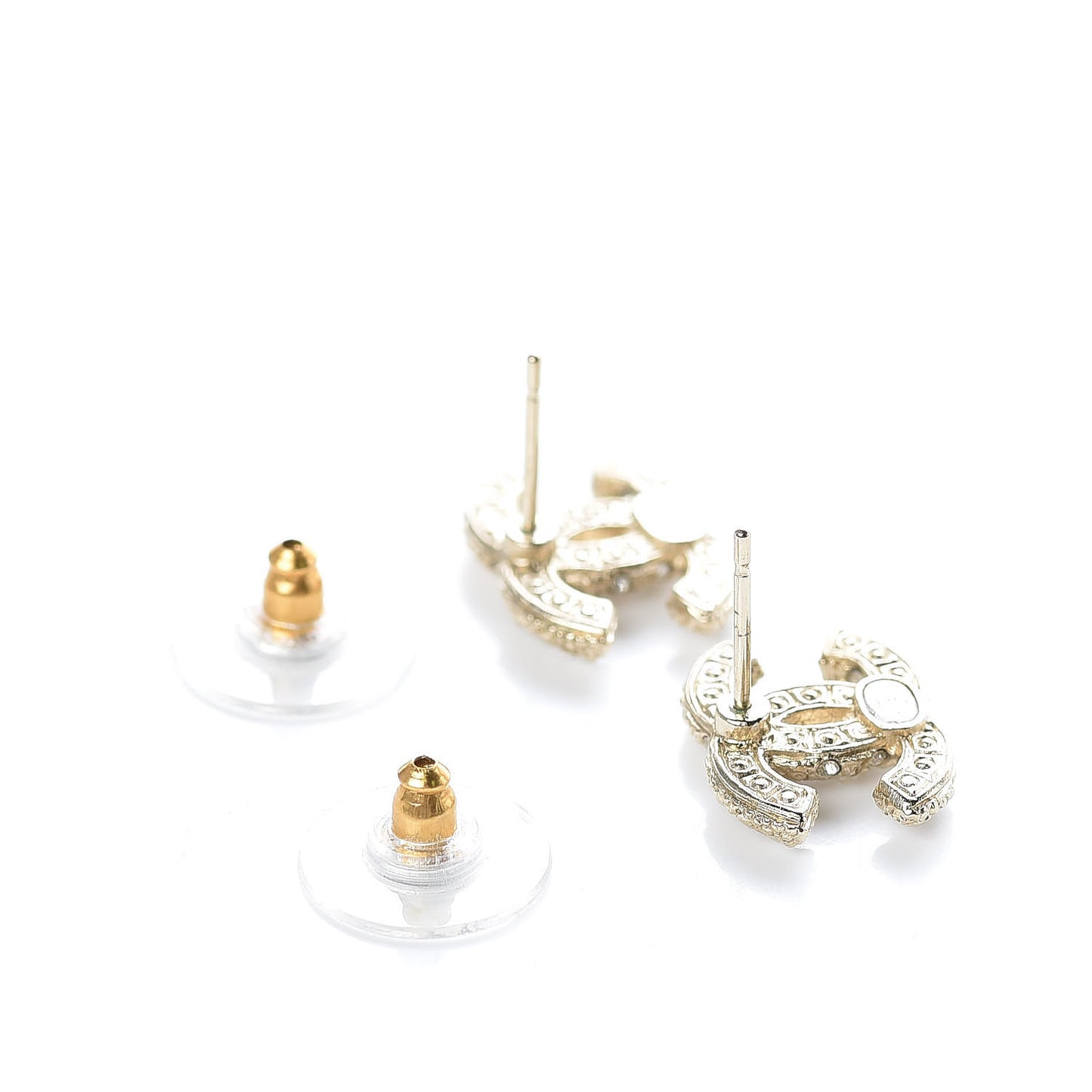 Pearl CC Earrings Light Gold