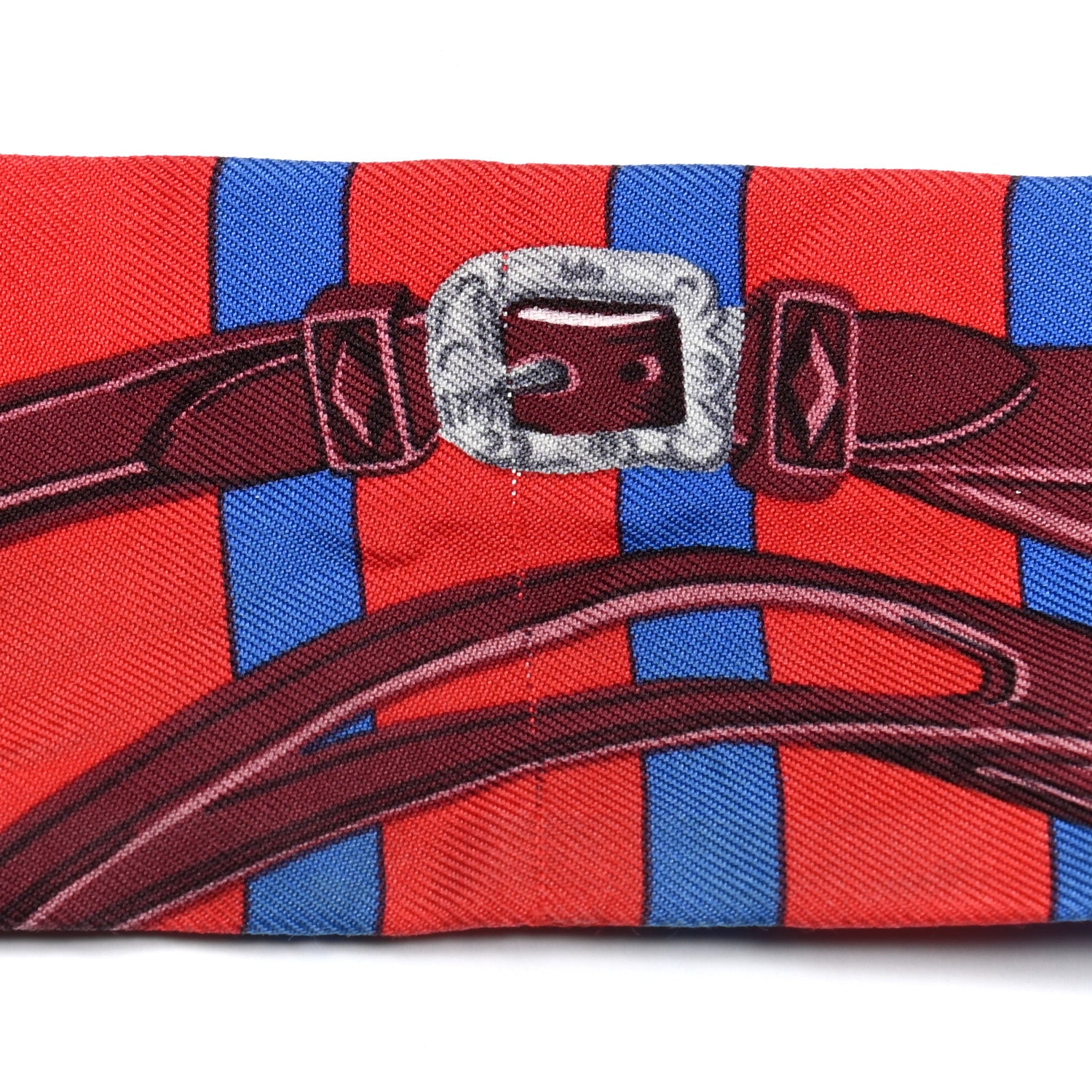 Hermes Silk Brides De Gala Bayaderes Twilly Rouge Bleu Roy Acajou 3 of 6