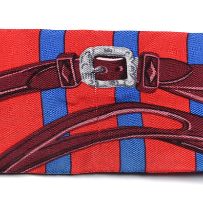 Hermes Silk Brides De Gala Bayaderes Twilly Rouge Bleu Roy Acajou 3 of 6