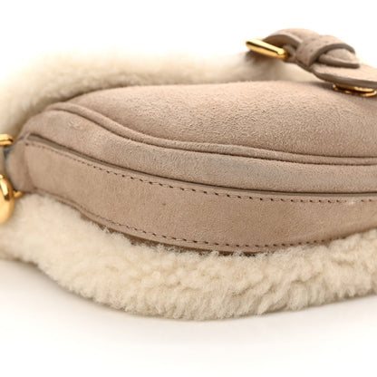 Christian Dior Suede Shearling Small Bobby Flap Beige 8 of 11
