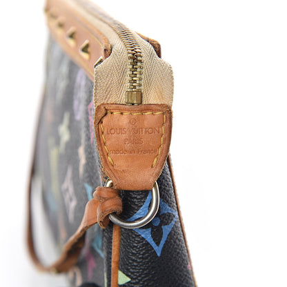 Louis Vuitton Monogram Multicolor Pochette Accessories Black 7 of 9
