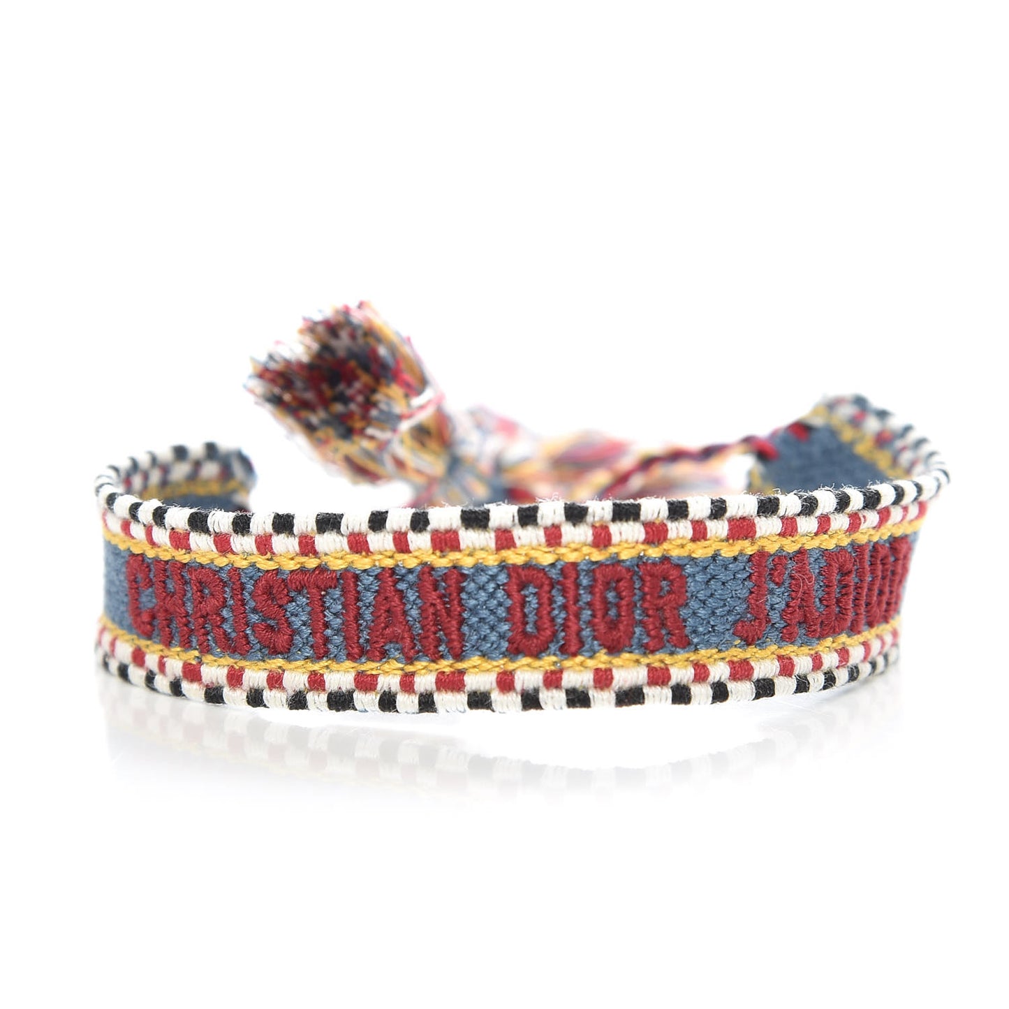Woven Cotton J'Adior Friendship Bracelet Set Blue Multicolor