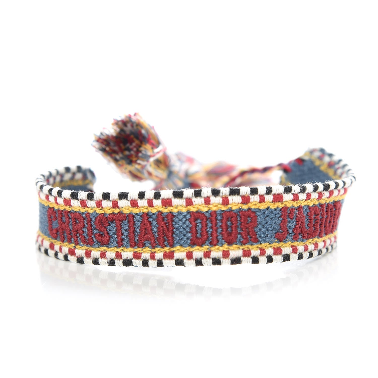Christian Dior Woven Cotton J'Adior Friendship Bracelet Set Blue Multicolor 5 of 6