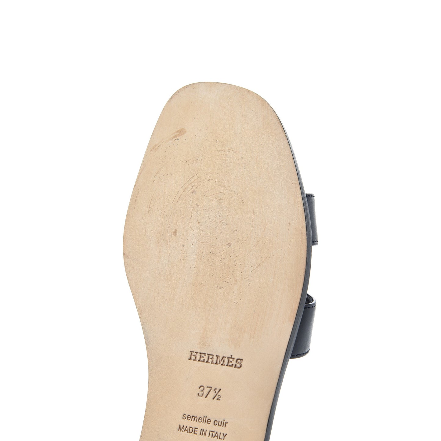 Calfskin Oran Sandals 37.5 Bleu