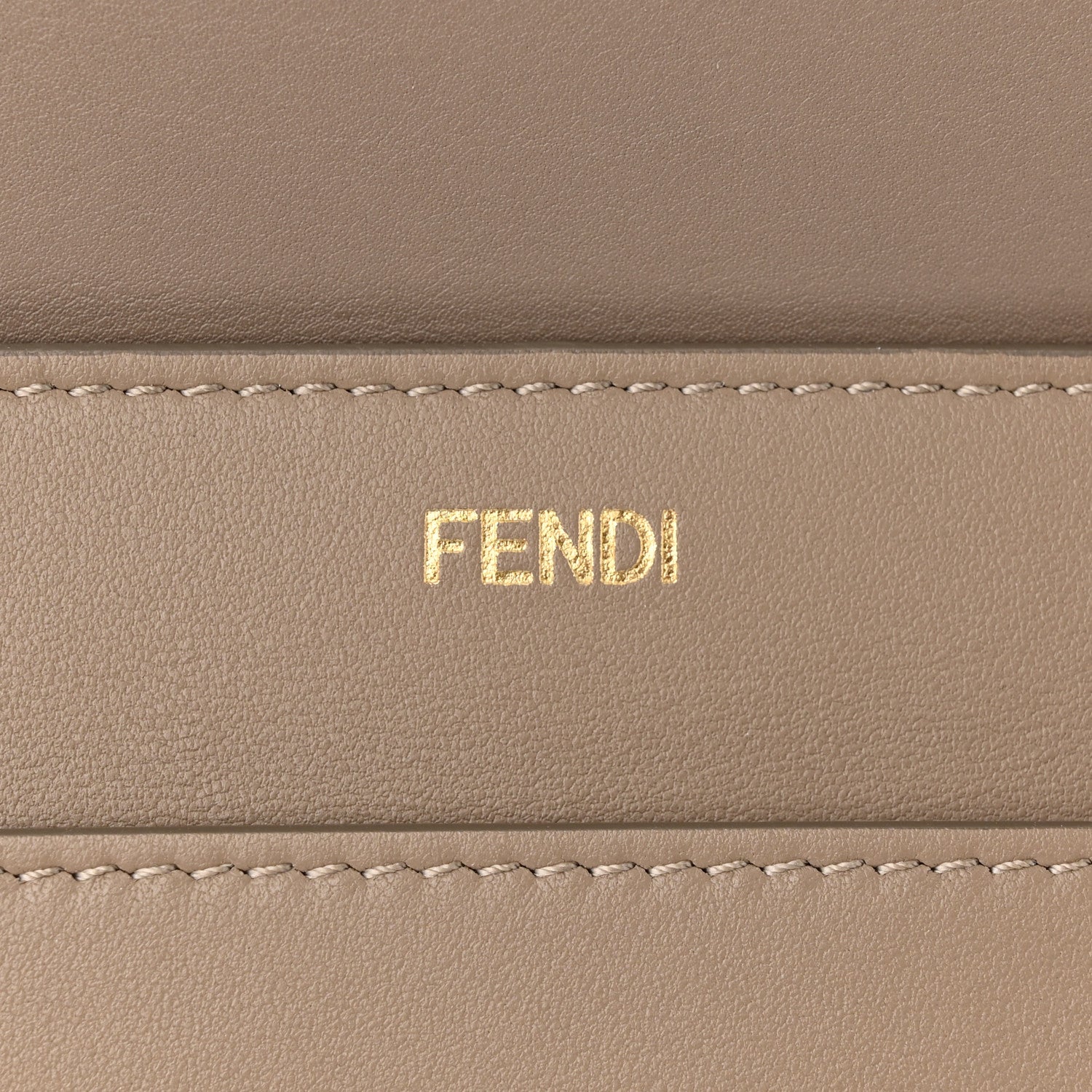 Fendi Vitello Seta Shiny Nappa Plexiglass Medium Peekaboo I SEE U Satchel Tortora 7 of 11