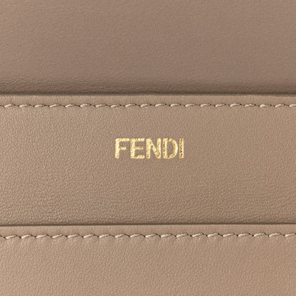Fendi Vitello Seta Shiny Nappa Plexiglass Medium Peekaboo I SEE U Satchel Tortora 7 of 11