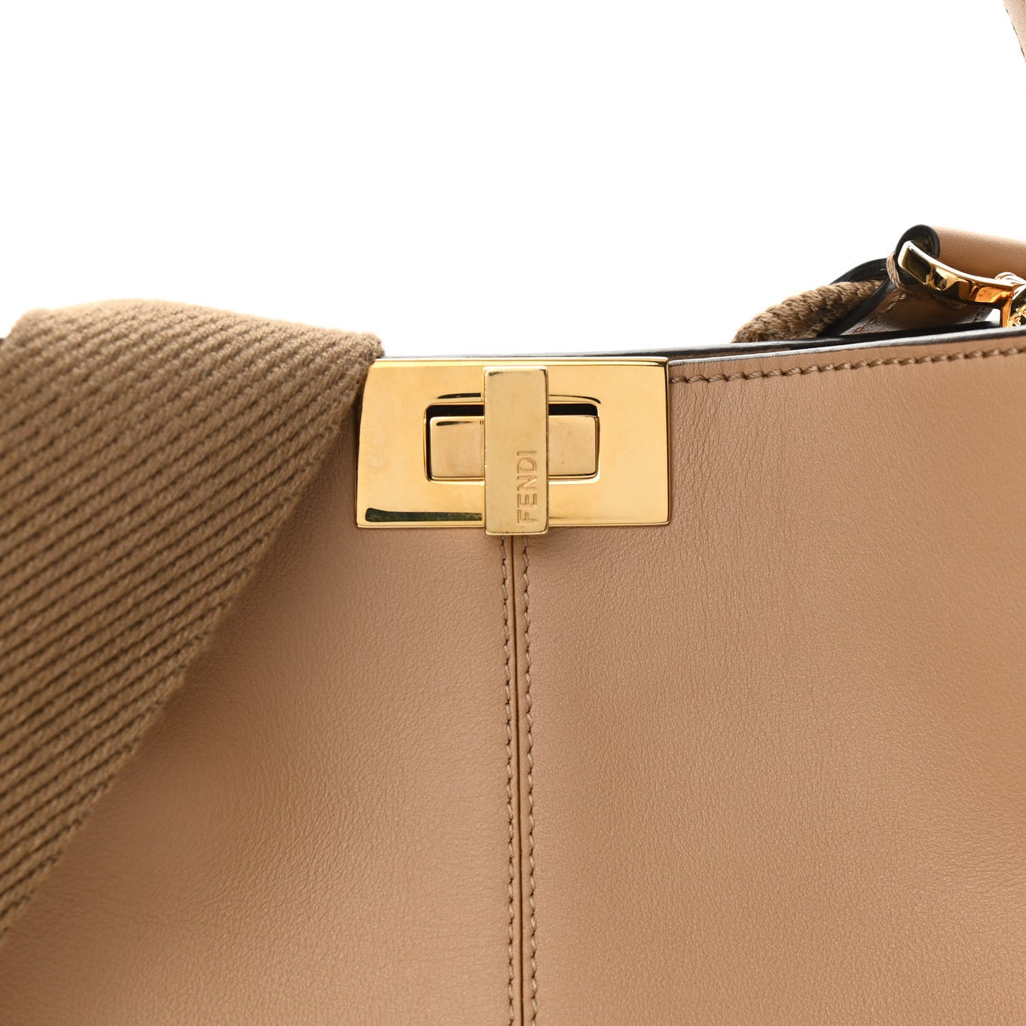 Vitello Seta Nabuk Pequin Medium Peekaboo X-Lite Cuoio Tabacco Moro