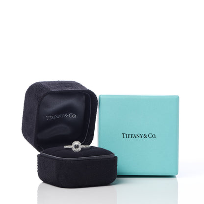 Tiffany Platinum Diamond .43ct Soleste Emerald Cut Engagement Ring 51 5.75 7 of 7