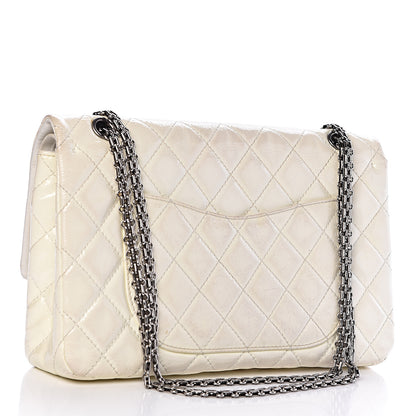 Chanel Distressed Patent Quilted 2.55 Reissue Flap 227 White 3 of 19