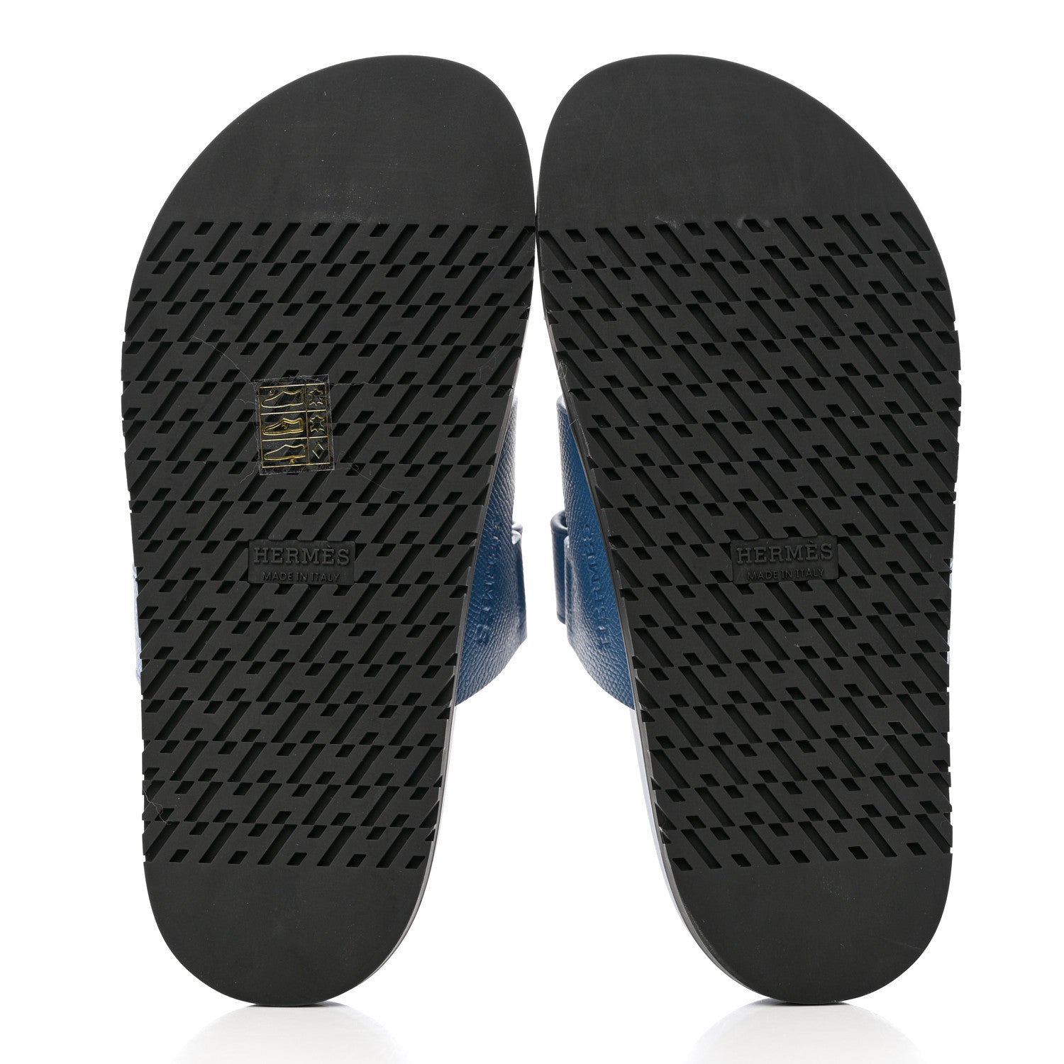 Hermes Epsom Womens Chypre Sandals 36.5 Bleu Bleuet 5 of 9