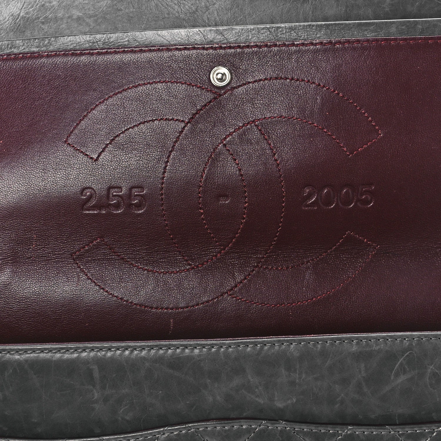 Chanel Aged Calfskin Quilted 50th Anniversary 2.55 Reissue 227 Flap Grey 6 of 13