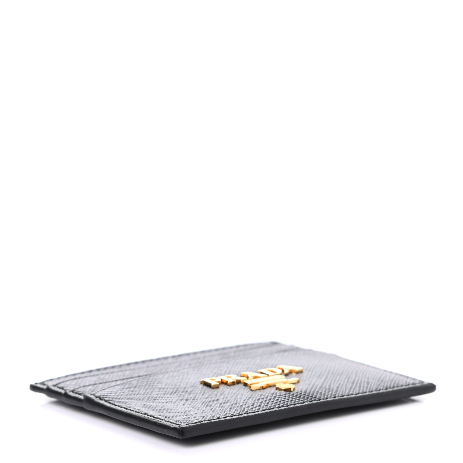 Prada Saffiano Metal Card Holder Black 4 of 7