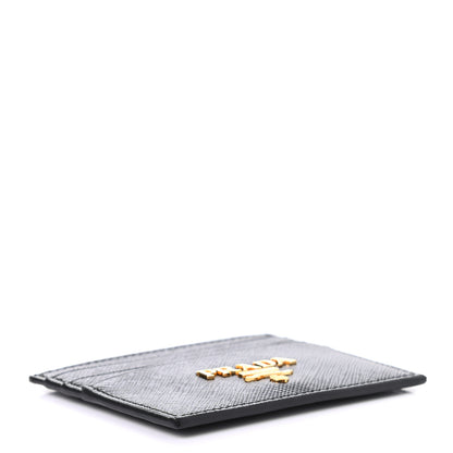 Prada Saffiano Metal Card Holder Black 4 of 7