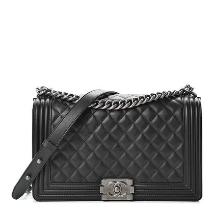 Chanel Lambskin Quilted New Medium Boy Flap Black 1 of 11