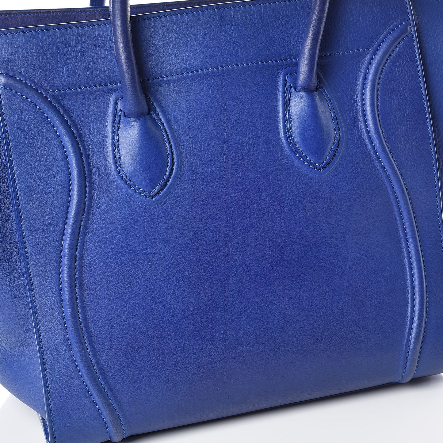 Supple Calfskin Medium Phantom Luggage Indigo