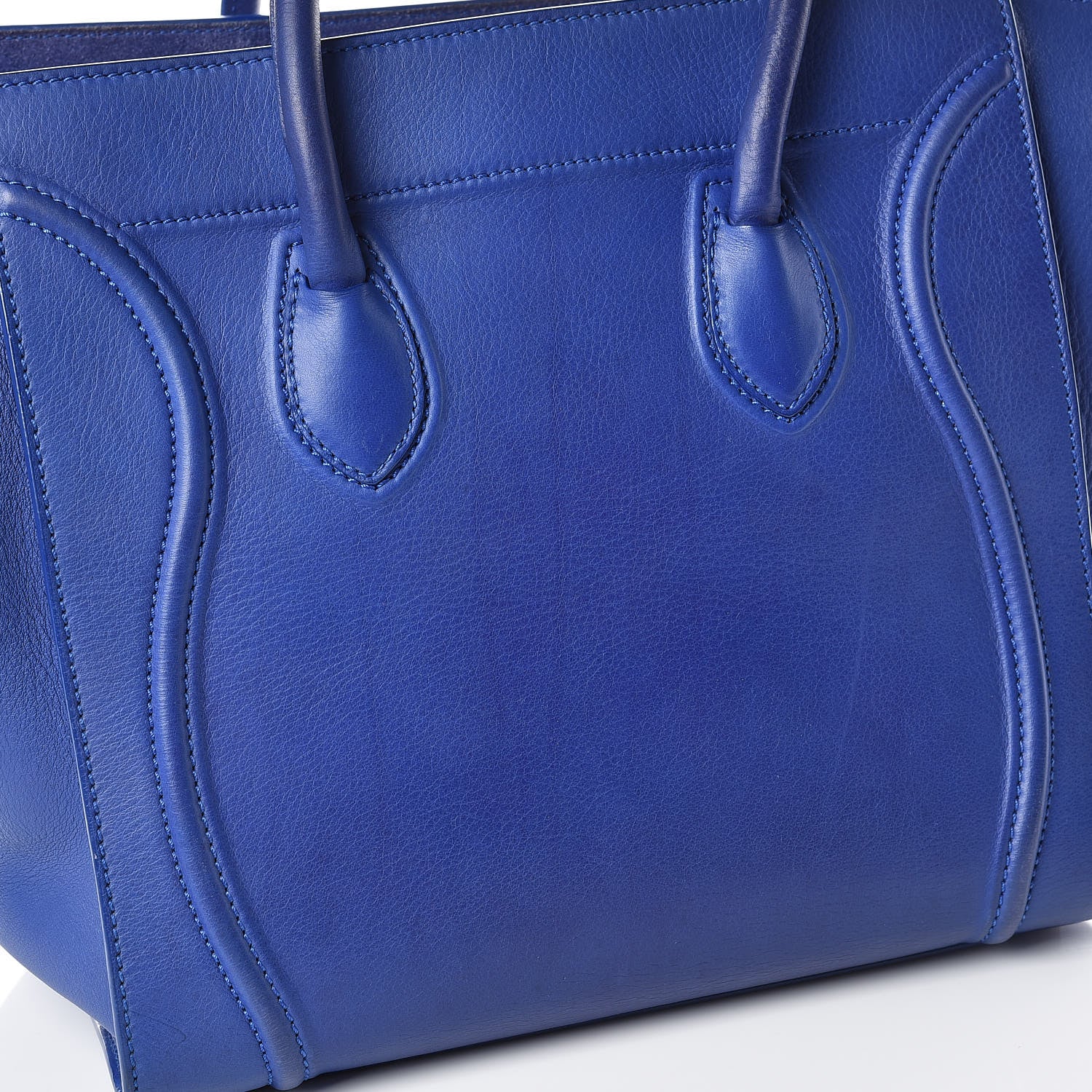 Celine Supple Calfskin Medium Phantom Luggage Indigo 16 of 17
