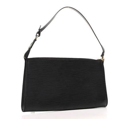 Louis Vuitton Epi Pochette Accessories 24 Black 3 of 8