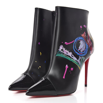 Christian Louboutin Calfskin In Love 100 Booties 37 Black 3 of 9