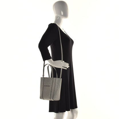 Balenciaga Glitter Calfskin XXS Everyday Tote Silver 4 of 13