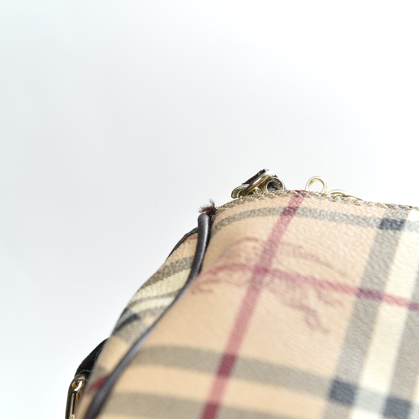 Haymarket Check Duffle Bag Dark Brown