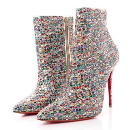 Christian Louboutin Tressage Vitraux So Kate Booty 100 Ankle Boots 38.5 Multicolor 3 of 10