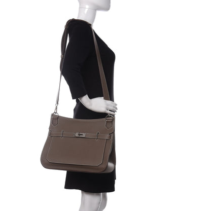 Hermes Taurillon Clemence Jypsiere 31 Etoupe 2 of 9