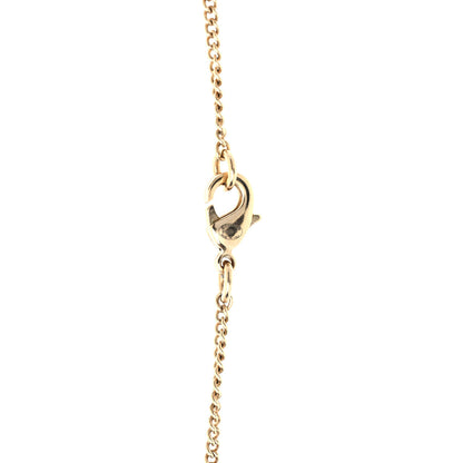 Chanel Lambskin CC Chain Necklace Gold Black 3 of 4