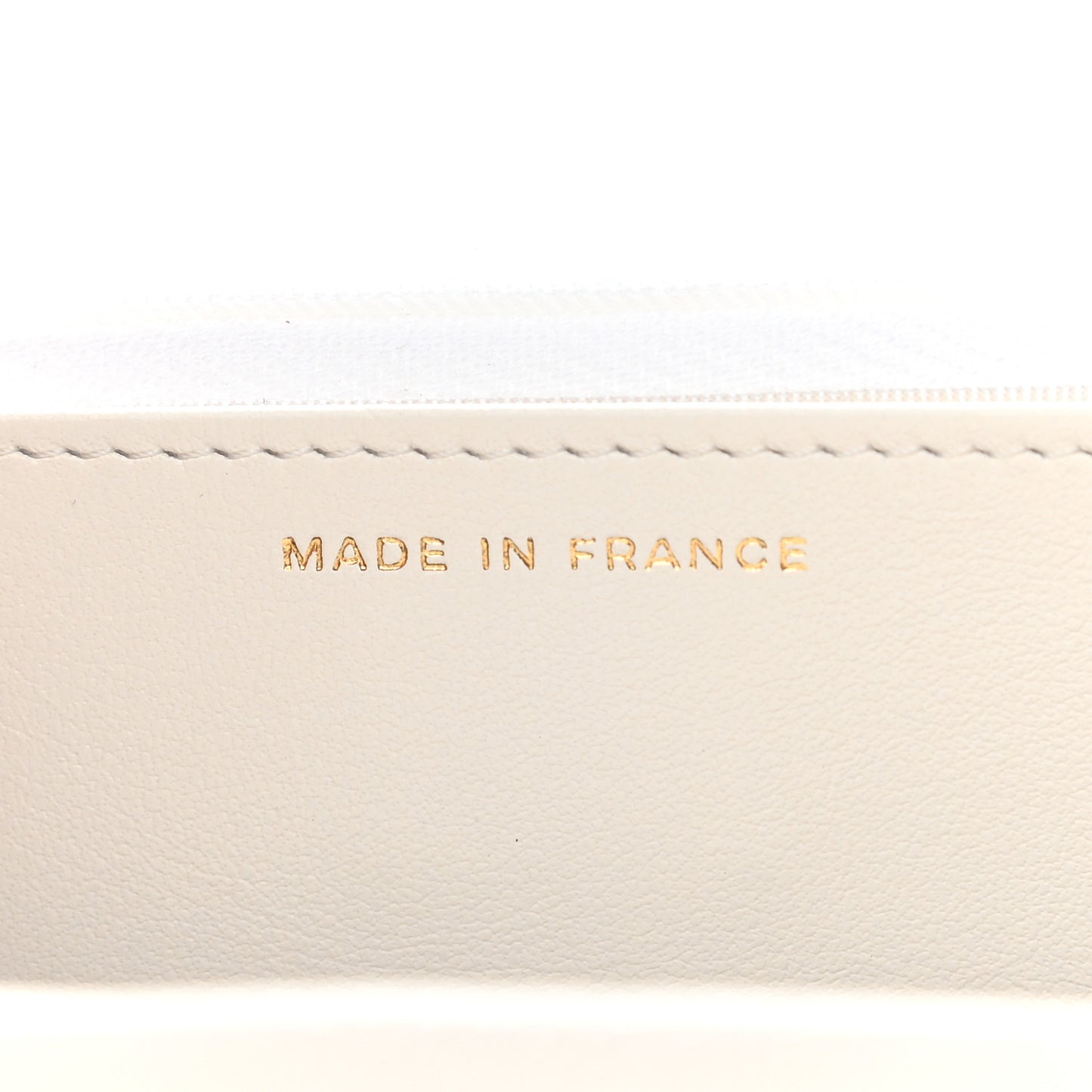 Caviar Quilted Wallet On Chain WOC White