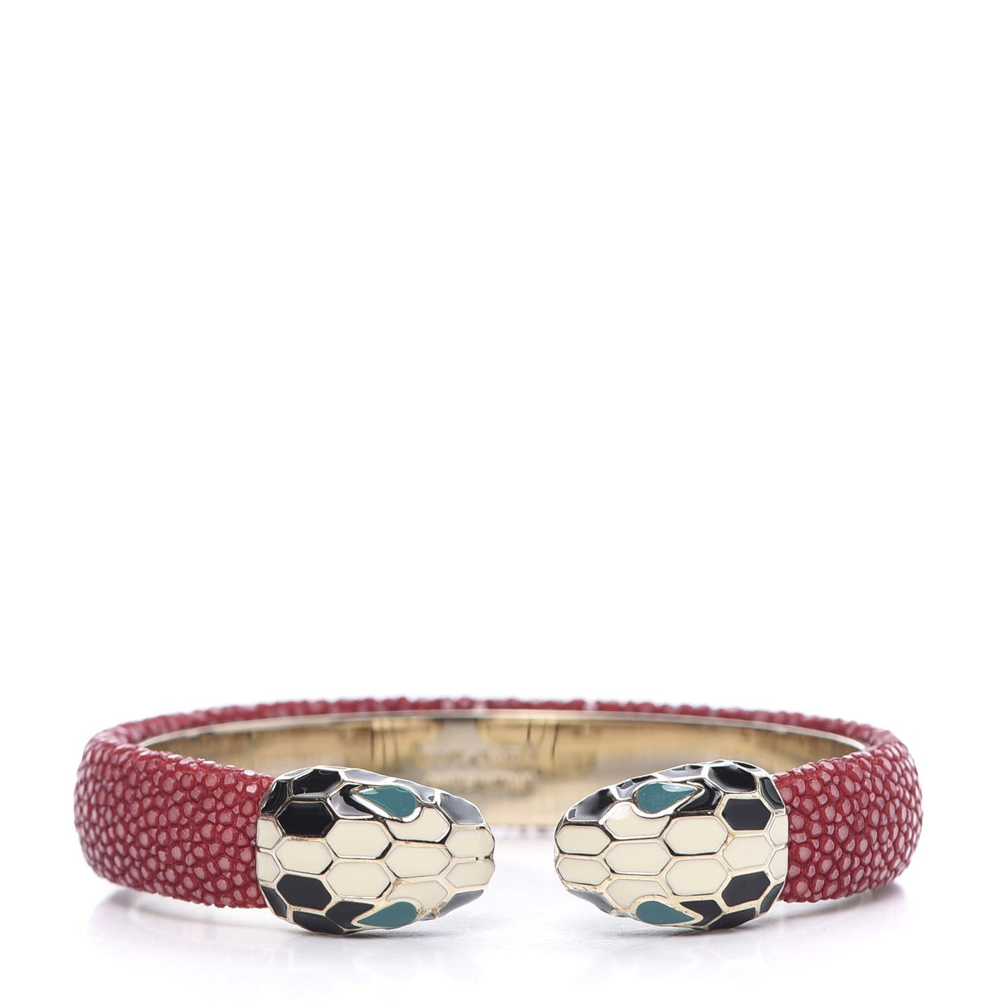 Galuchat Serpenti Forever Bracelet M Red