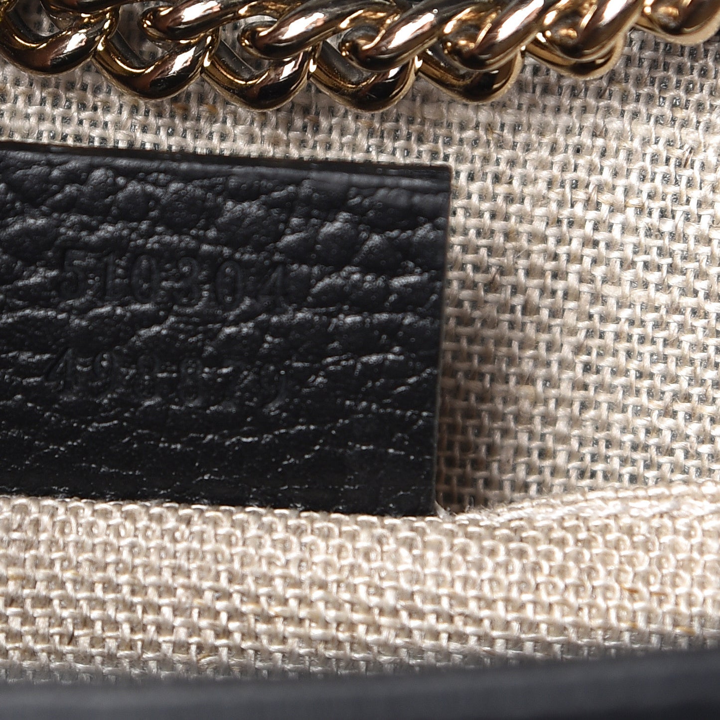 Dollar Calfskin Small Interlocking G Shoulder Bag Black