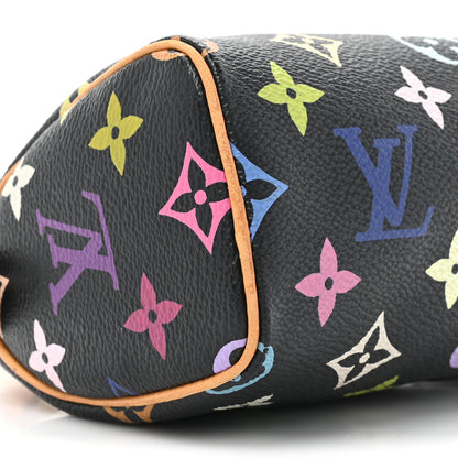Louis Vuitton Monogram Multicolor Mini Sac HL Speedy Black 8 of 18