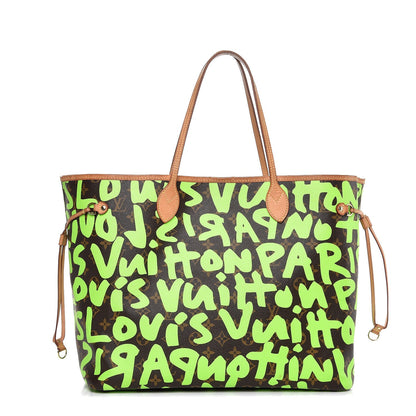 Louis Vuitton Monogram Graffiti Neverfull GM Green 1 of 8