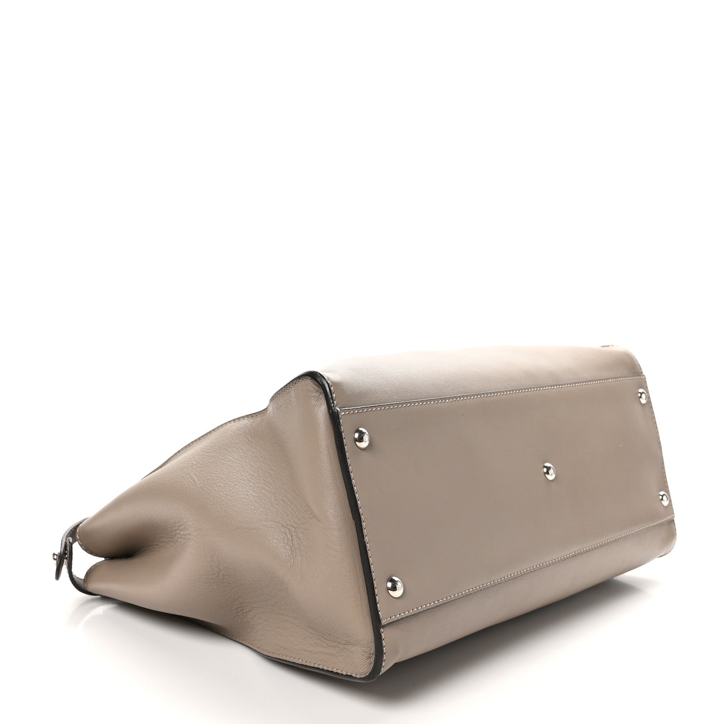 Vitello Seta Plexiglass Granite Large Peekaboo Iconic Satchel Tortora