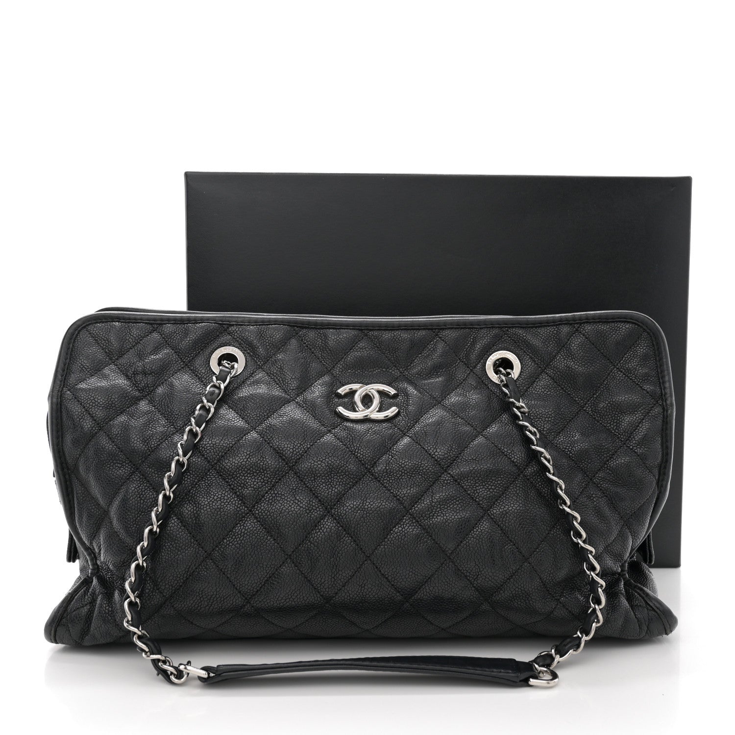 Chanel Caviar Quilted French Riviera Tote Black 20 of 20