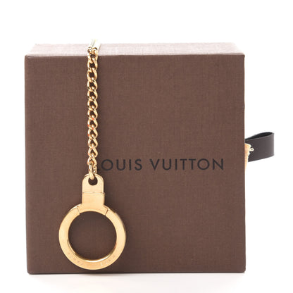 Louis Vuitton Metal Pochette Extender Key Ring Chain Gold 3 of 3