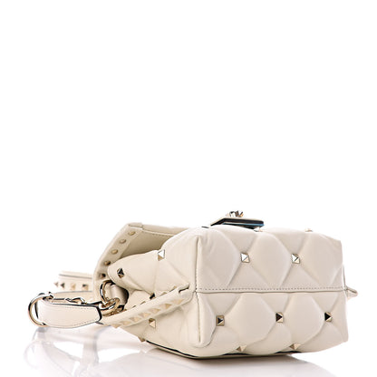 Valentino Garavani Nappa Mini Candystud Top Handle Bag Light Ivory 4 of 8